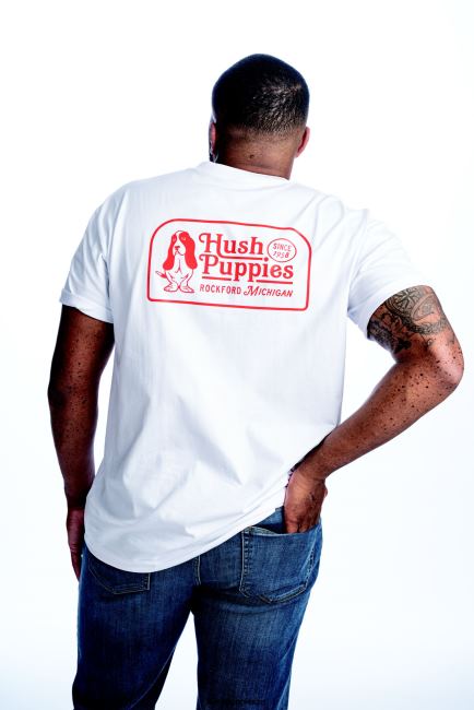 Hush Puppies Men\'s Retro Basset Hound Graphic Tee XXL4J364 T-Shirts
