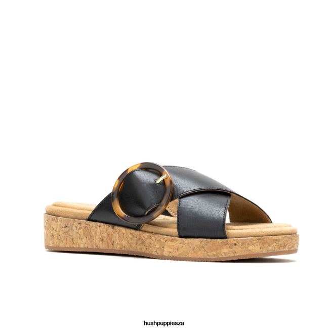 Hush Puppies Women\'s June Buckle Slide Sandal XXL4J1 Sandal
